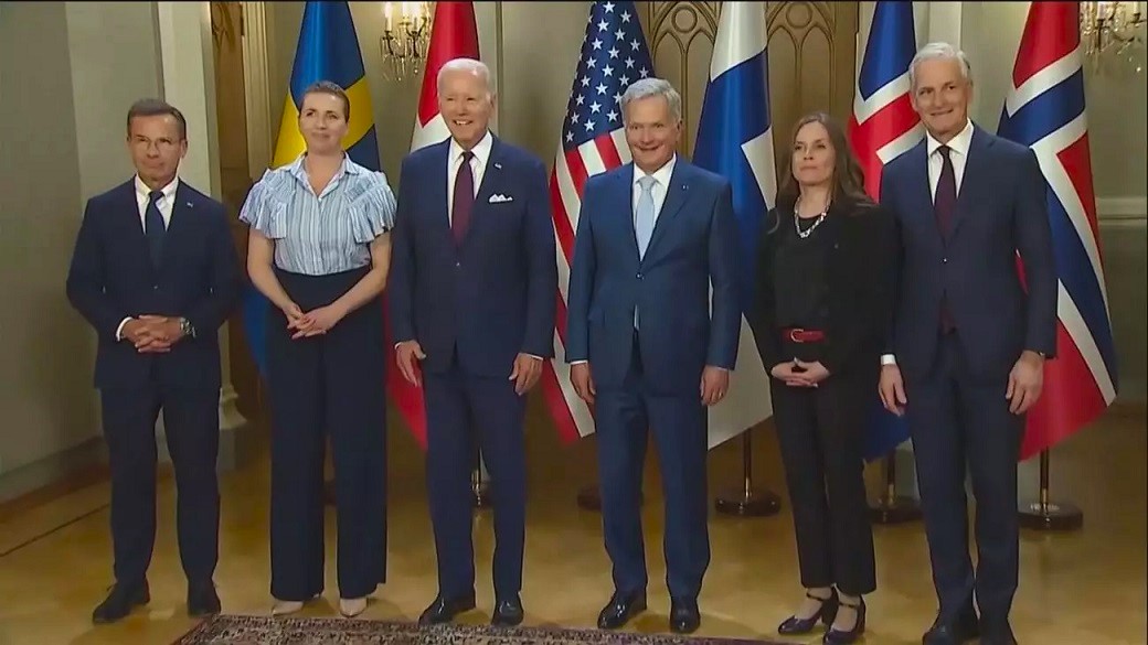 Biden y líderes nórdicos se reúnen en Finlandia