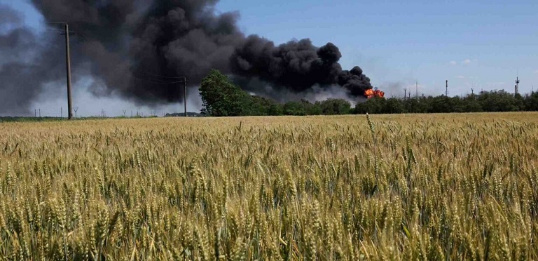 Rusia volvió a destruir un silo repleto de granos ucranianos