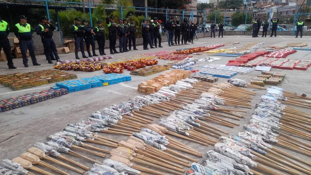 Policía Municipal realiza primer decomiso de pólvora en la Capital