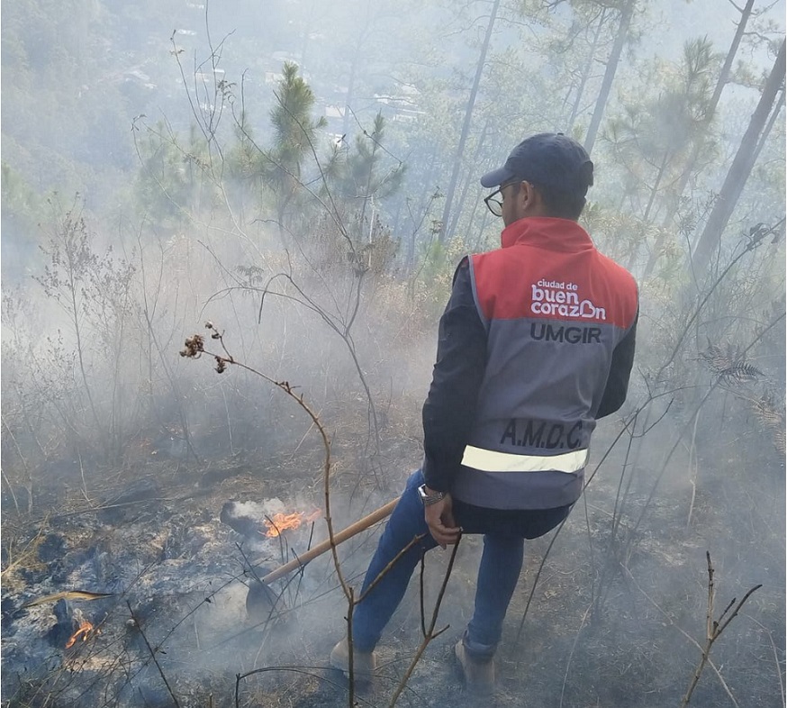 AMDC trabaja de manera articulada para controlar incendio en La Tigra
