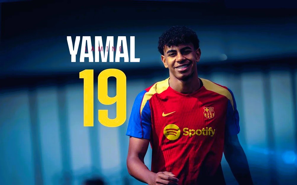 Lamine Yamal: Portador del dorsal 19 del Barcelona