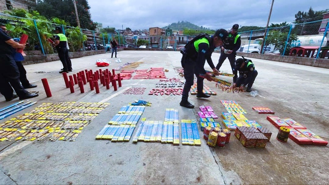 AMDC decomisa lote de pólvora en Tegucigalpa