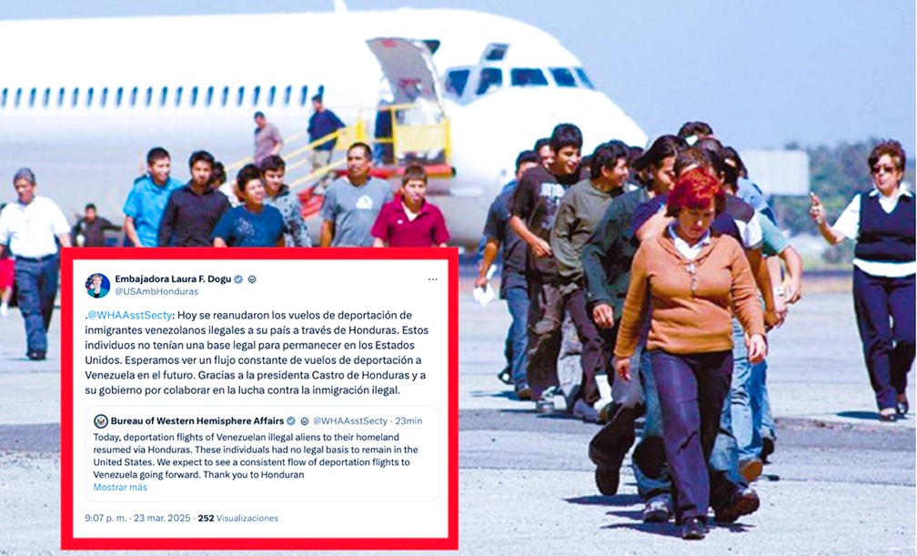 EEUU reactiva deportaciones de venezolanos vía Honduras