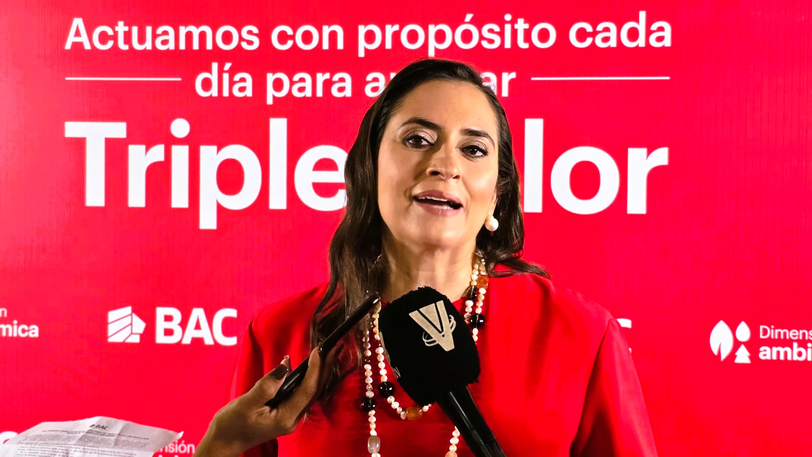 Valeria Ríos, Vicepresidente de Estrategia Comercial, Mercadeo y Sostenibilidad de BAC