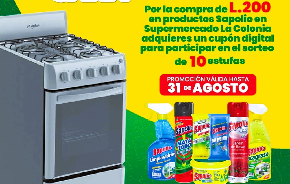 Supermercados La Colonia e' Sapolio premian tu lealtad con estufas Whirlpool