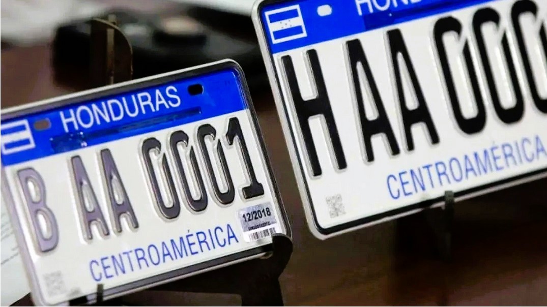 Nuevas placas llegarán a Honduras entre diciembre y enero, anuncia IP