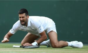 Djokovic no terminó su entrenamiento
