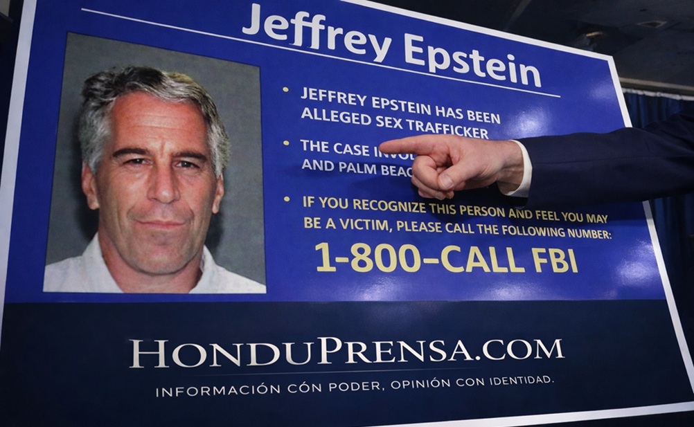 Epstein: Honduras aparece 164 veces en archivos USA