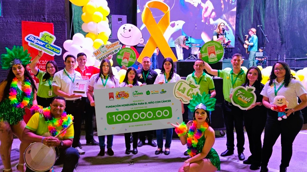 La Colonia entrega L100 mil a Mega Colecta de la FHNC