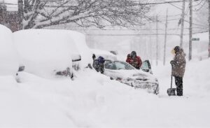 Feroz temporal de nieve y viento en Estados Unidos