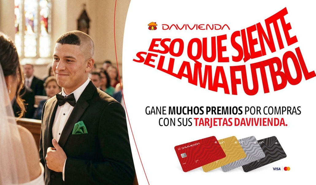 Pasión futbolera se transforma en premios con Davivienda