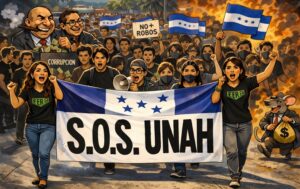 Plantón estudiantil eleva pulso por recursos para la UNAH