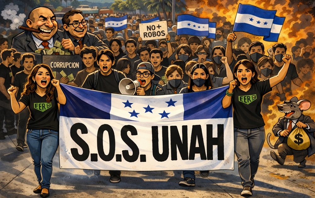 Plantón estudiantil eleva pulso por recursos para la UNAH