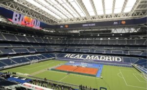 Nadal y Sinner inauguraron la cancha de tenis del Santiago Bernabéu