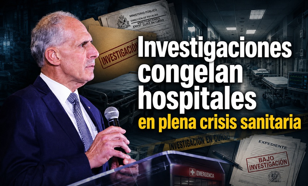Investigaciones congelan hospitales en plena crisis sanitaria