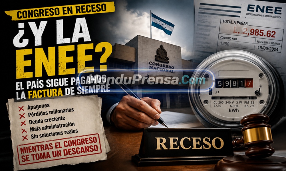 Receso legislativo NO apaga tensión por la ENEE