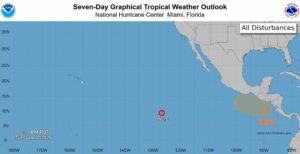 Copeco monitorea primera depresión tropical del Pacífico
