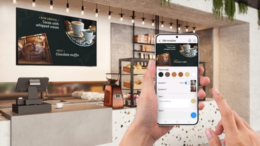 Samsung impulsa pósteres digitales con ahorro para comercios
