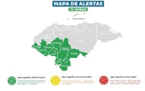 Alerta verde en siete departamentos por tormenta Cristina