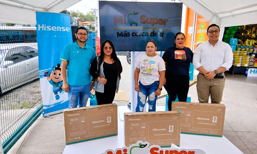 Mi Super e Hisense recompensaron fidelidad con ocho televisores