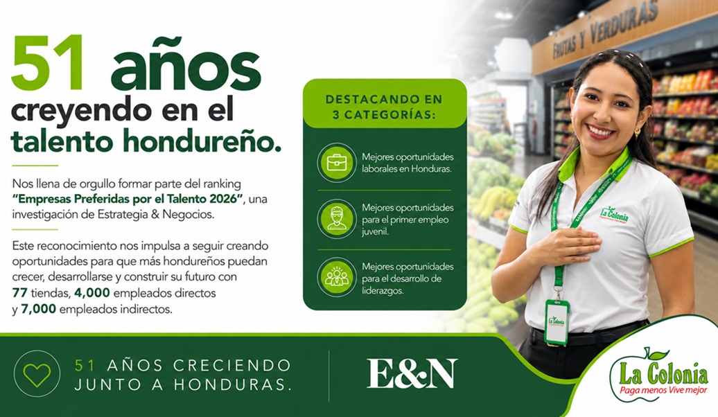 Supermercados La Colonia cumple 51 años impulsando empleo en Honduras