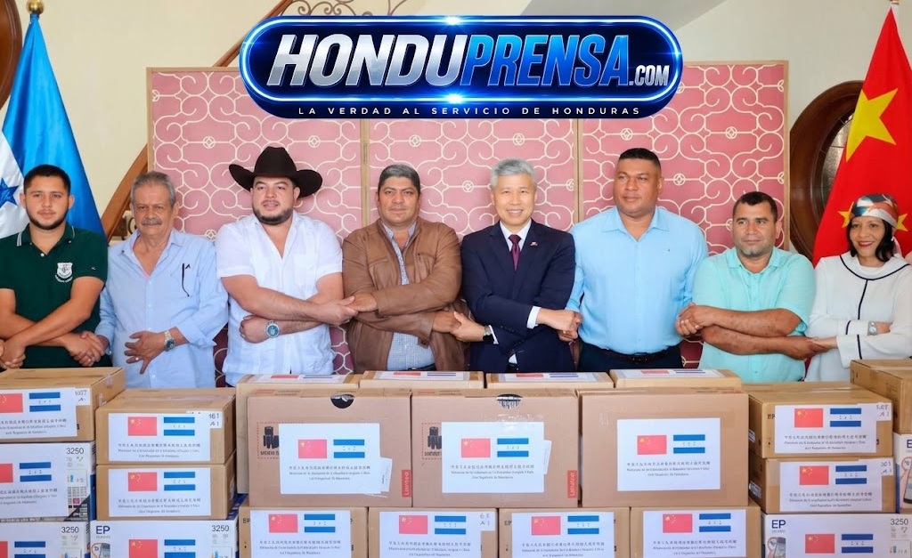 Honduras y China acercan cooperación tecnológica a 14 alcaldías de Olancho